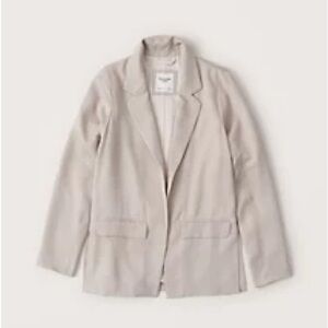 A&F Cream/Tan Drapey Blazer